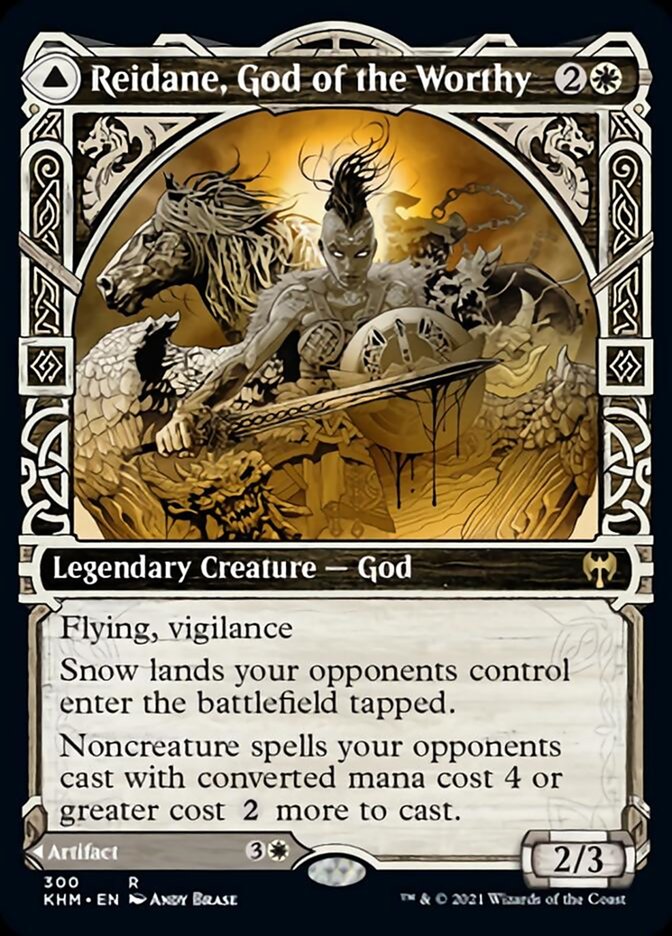 Reidane, God of the Worthy // Valkmira, Protector's Shield (Showcase) [Kaldheim] | Good Games North