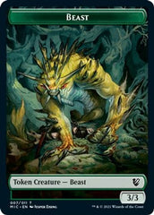 Beast (007) // Spider Double-sided Token [Innistrad: Midnight Hunt Commander] | Good Games North