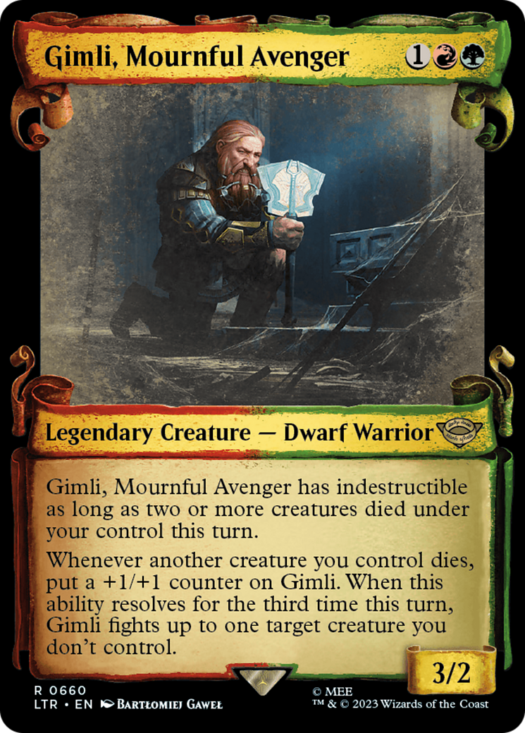 Gimli, Mournful Avenger [The Lord of the Rings: Tales of Middle-Earth Showcase Scrolls] | Good Games North