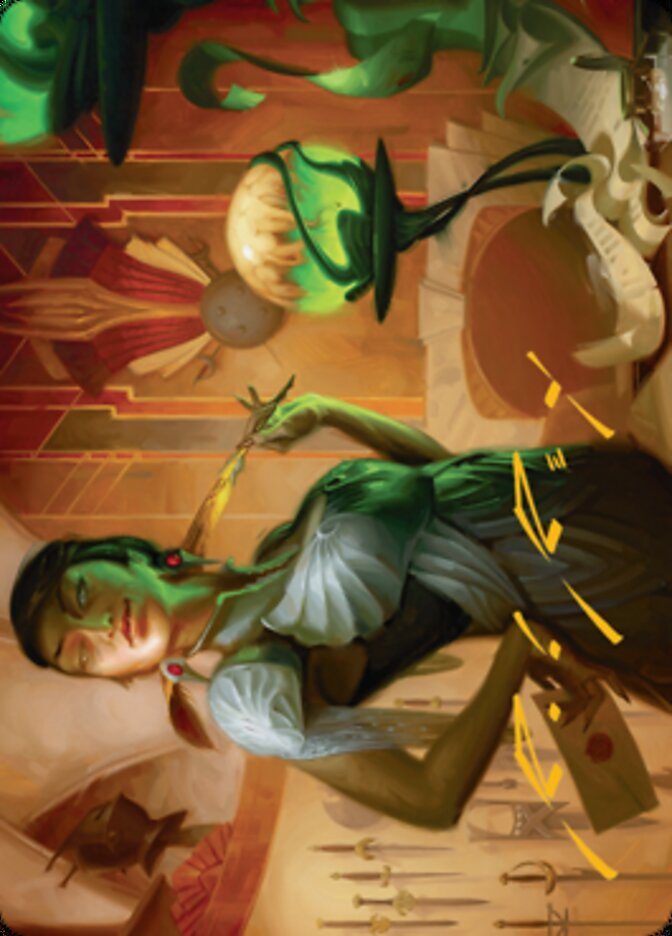 Mari, the Killing Quill Art Card (Gold-Stamped Signature) [Streets of New Capenna Art Series] | Good Games North