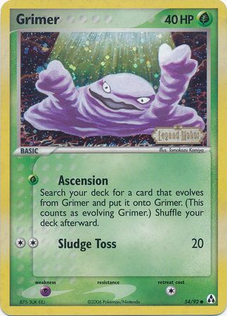 Grimer (54/92) (Stamped) [EX: Legend Maker] | Good Games North