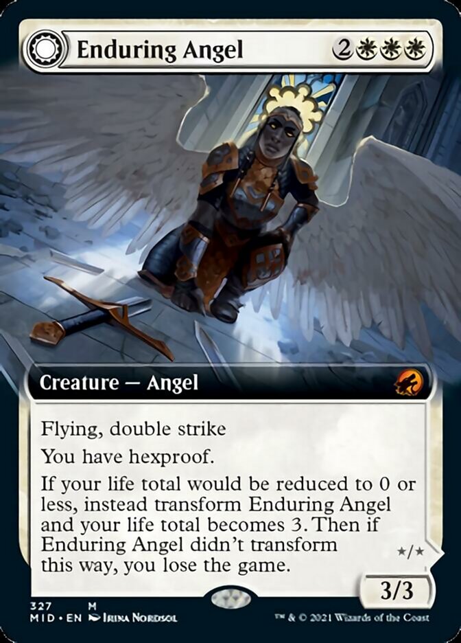 Enduring Angel // Angelic Enforcer (Extended) [Innistrad: Midnight Hunt] | Good Games North