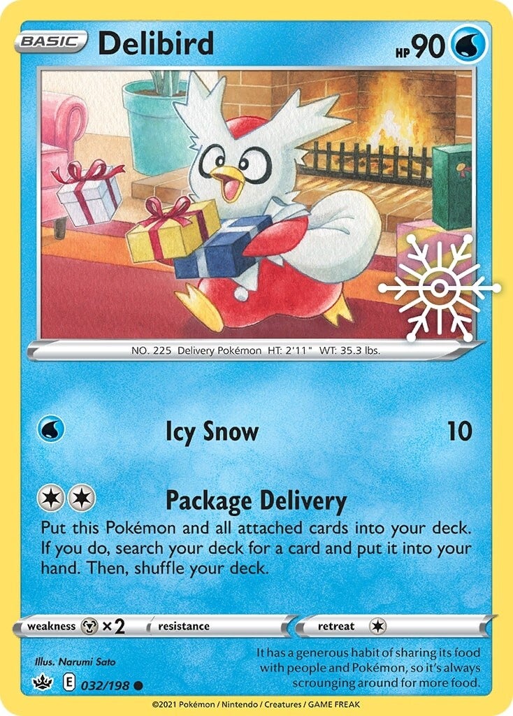 Delibird (032/198) (Holiday Calendar) [Sword & Shield: Chilling Reign] | Good Games North