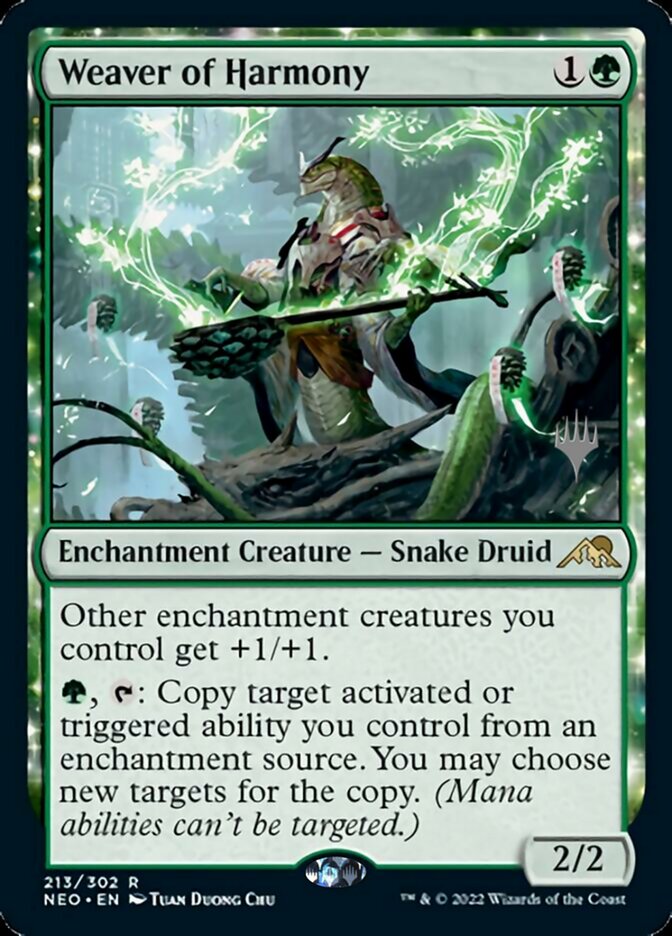 Weaver of Harmony (Promo Pack) [Kamigawa: Neon Dynasty Promos] | Good Games North