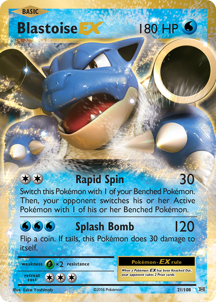 Blastoise EX (21/108) [XY: Evolutions] | Good Games North