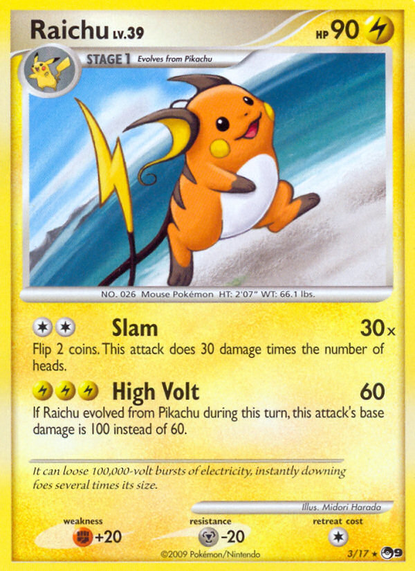 Raichu (3/17) [POP Series 9] | Good Games North