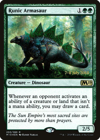 Runic Armasaur [Core Set 2019 Promos] | Good Games North
