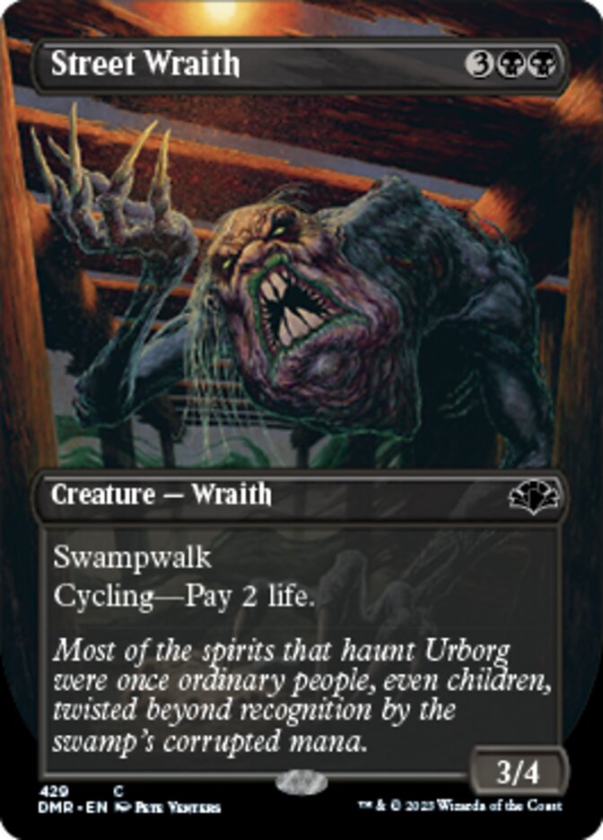 Street Wraith (Borderless Alternate Art) [Dominaria Remastered] | Good Games North