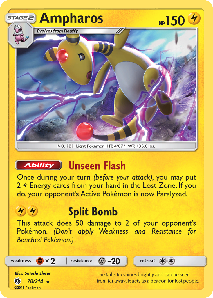 Ampharos (78/214) [Sun & Moon: Lost Thunder] | Good Games North