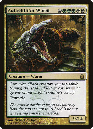 Autochthon Wurm [Ravnica: City of Guilds] | Good Games North
