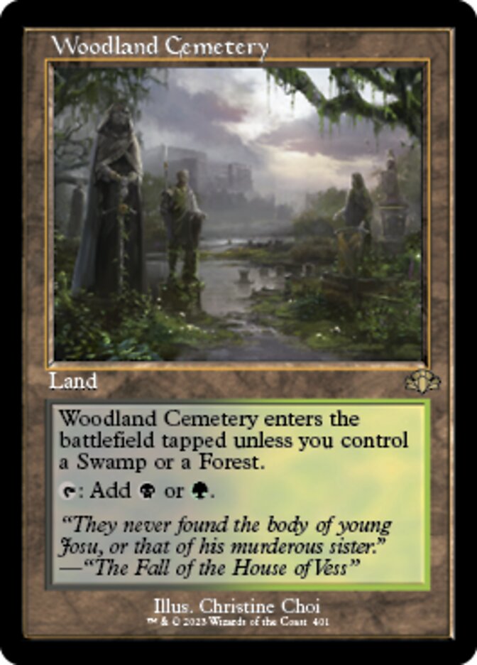 Woodland Cemetery (Retro) [Dominaria Remastered] | Good Games North