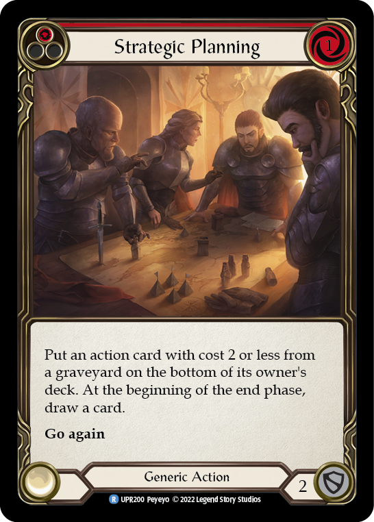 Strategic Planning (Red) [UPR200] (Uprising)  Rainbow Foil | Good Games North