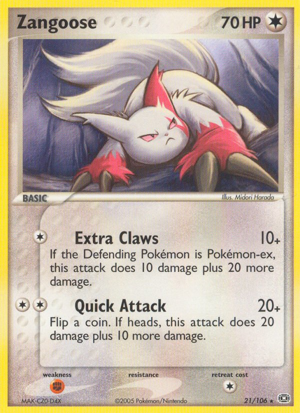 Zangoose (21/106) [EX: Emerald] | Good Games North