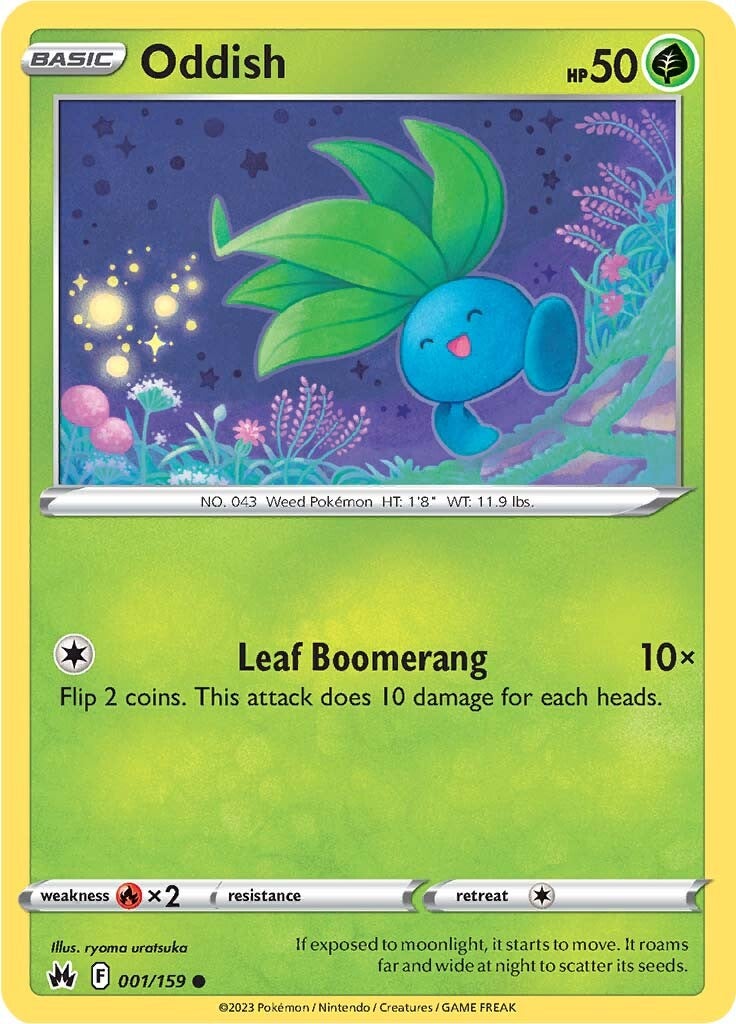 Oddish (001/159) [Sword & Shield: Crown Zenith] | Good Games North