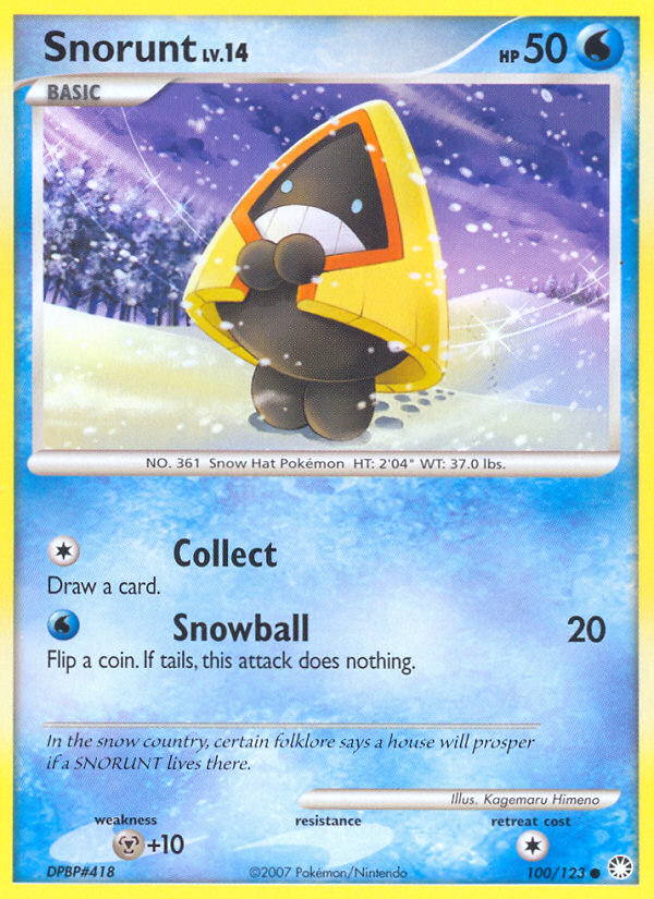 Snorunt (100/123) [Diamond & Pearl: Mysterious Treasures] | Good Games North