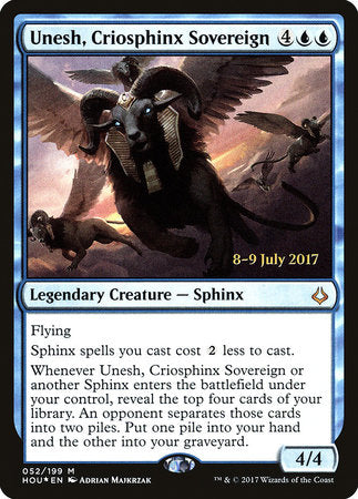 Unesh, Criosphinx Sovereign [Hour of Devastation Promos] | Good Games North