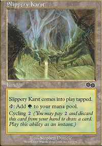 Slippery Karst [Urza's Saga] | Good Games North
