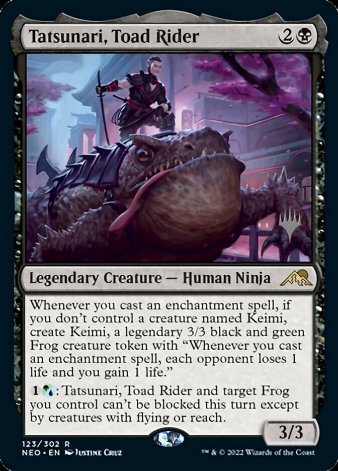 Tatsunari, Toad Rider (Promo Pack) [Kamigawa: Neon Dynasty Promos] | Good Games North