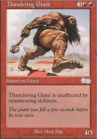 Thundering Giant [Urza's Saga] | Good Games North