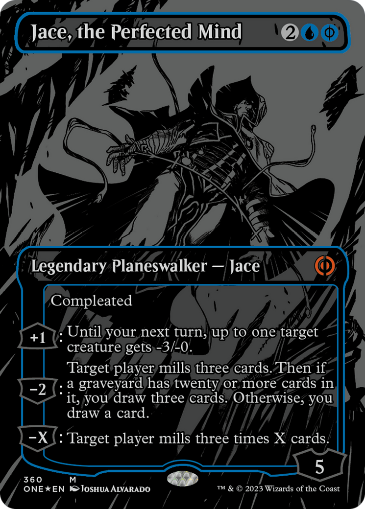 Jace, the Perfected Mind (Oil Slick Raised Foil) [Phyrexia: All Will Be One] | Good Games North