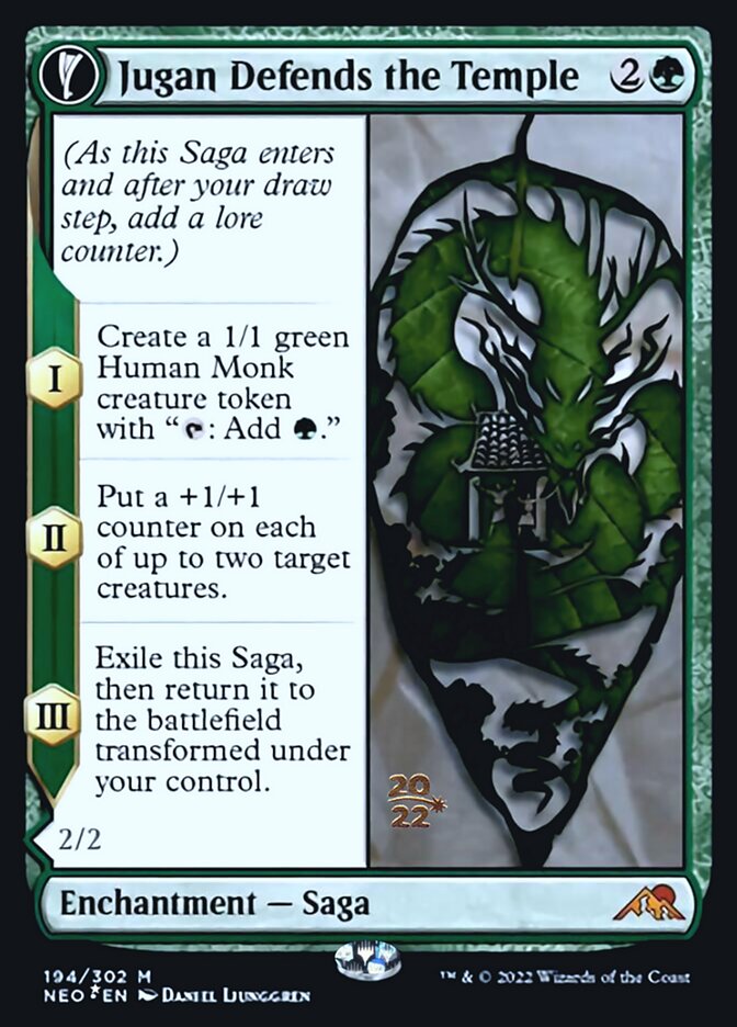 Jugan Defends the Temple // Remnant of the Rising Star [Kamigawa: Neon Dynasty Prerelease Promos] | Good Games North