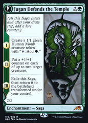 Jugan Defends the Temple // Remnant of the Rising Star [Kamigawa: Neon Dynasty Prerelease Promos] | Good Games North