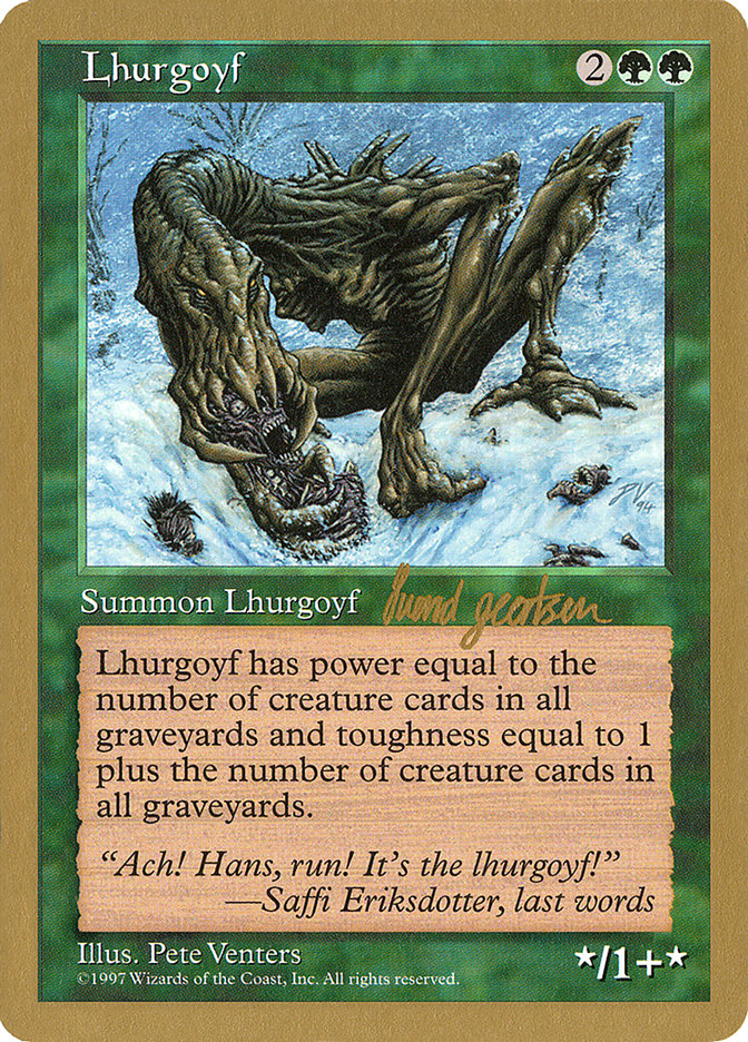 Lhurgoyf (Svend Geertsen) [World Championship Decks 1997] | Good Games North