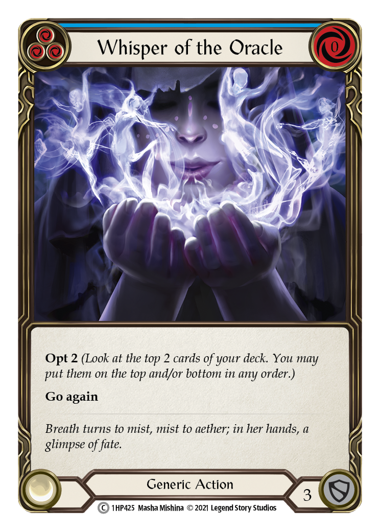 Whisper of the Oracle (Blue) [1HP425] | Good Games North