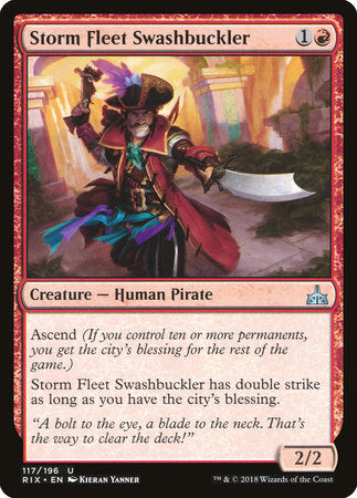 Storm Fleet Swashbuckler [Rivals of Ixalan] | Good Games North