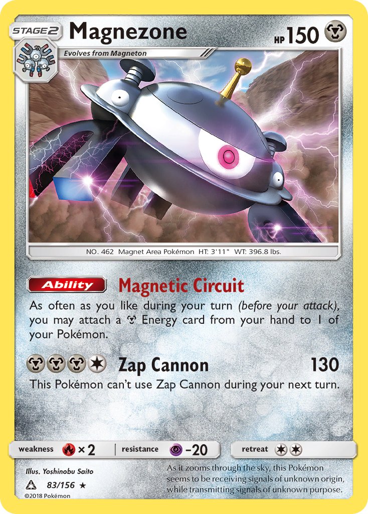 Magnezone (83/156) (Prerelease Kit Exclusive) (Theme Deck Exclusive) [Sun & Moon: Ultra Prism] | Good Games North