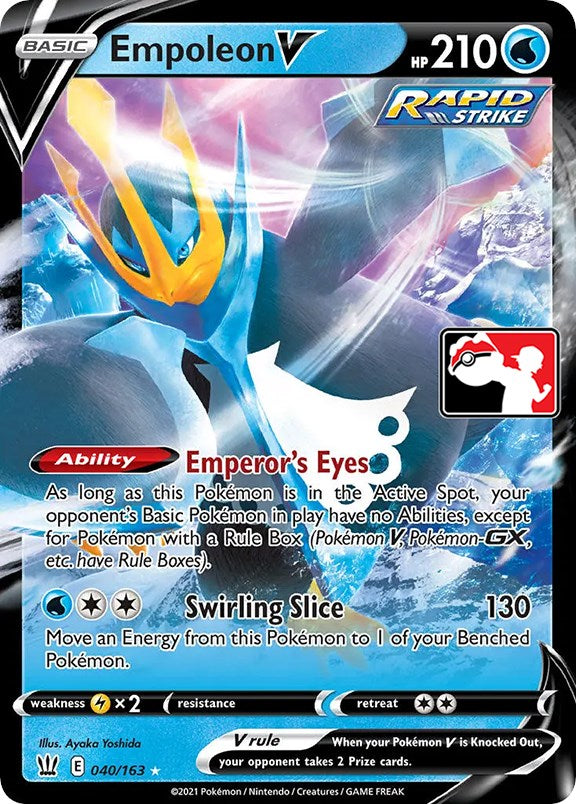 Empoleon V (040/163) [Prize Pack Series One] | Good Games North