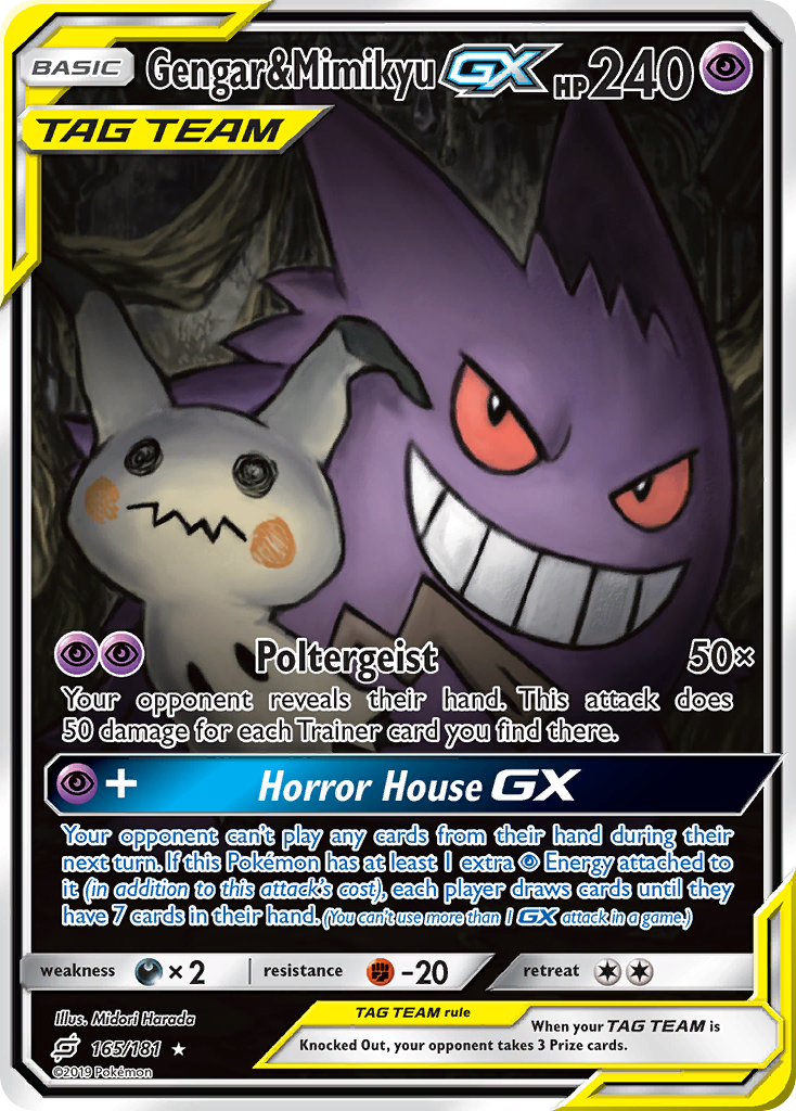 Gengar & Mimikyu GX (165/181) [Sun & Moon: Team Up] | Good Games North