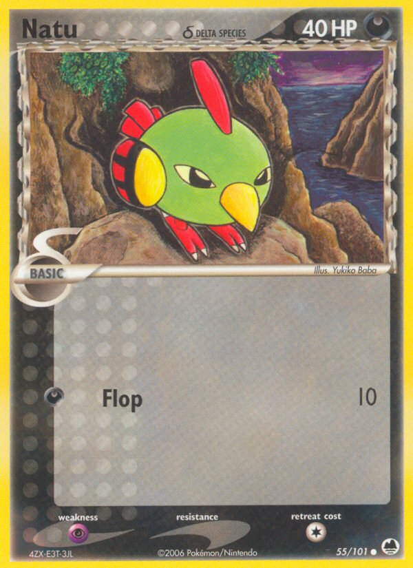 Natu (55/101) (Delta Species) [EX: Dragon Frontiers] | Good Games North