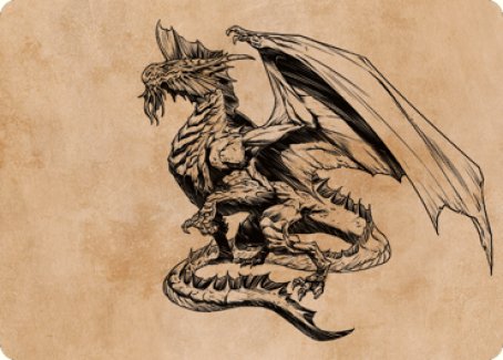 Ancient Silver Dragon Art Card (47) [Commander Legends: Battle for Baldur's Gate Art Series] | Good Games North