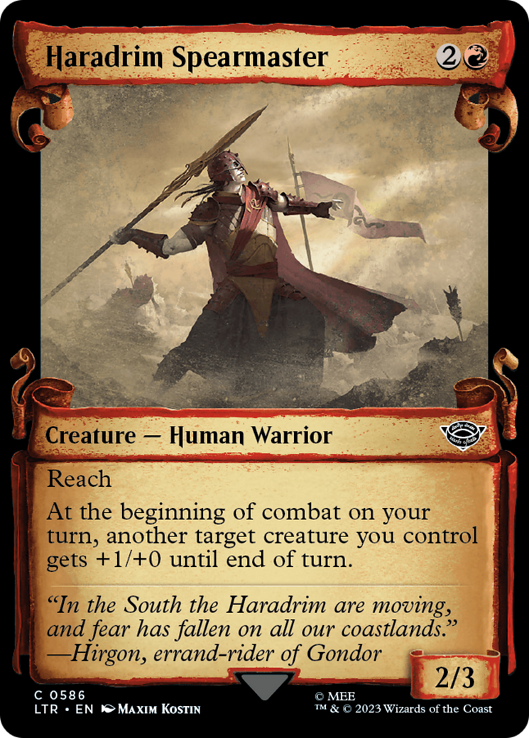 Haradrim Spearmaster [The Lord of the Rings: Tales of Middle-Earth Showcase Scrolls] | Good Games North