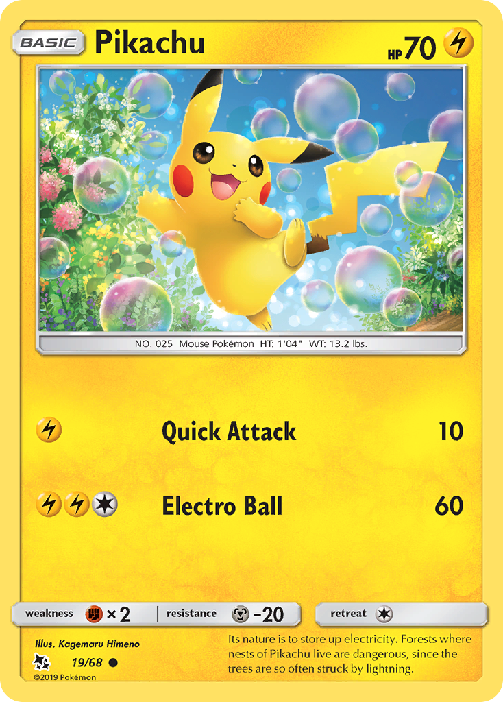 Pikachu (19/68) [Sun & Moon: Hidden Fates] | Good Games North
