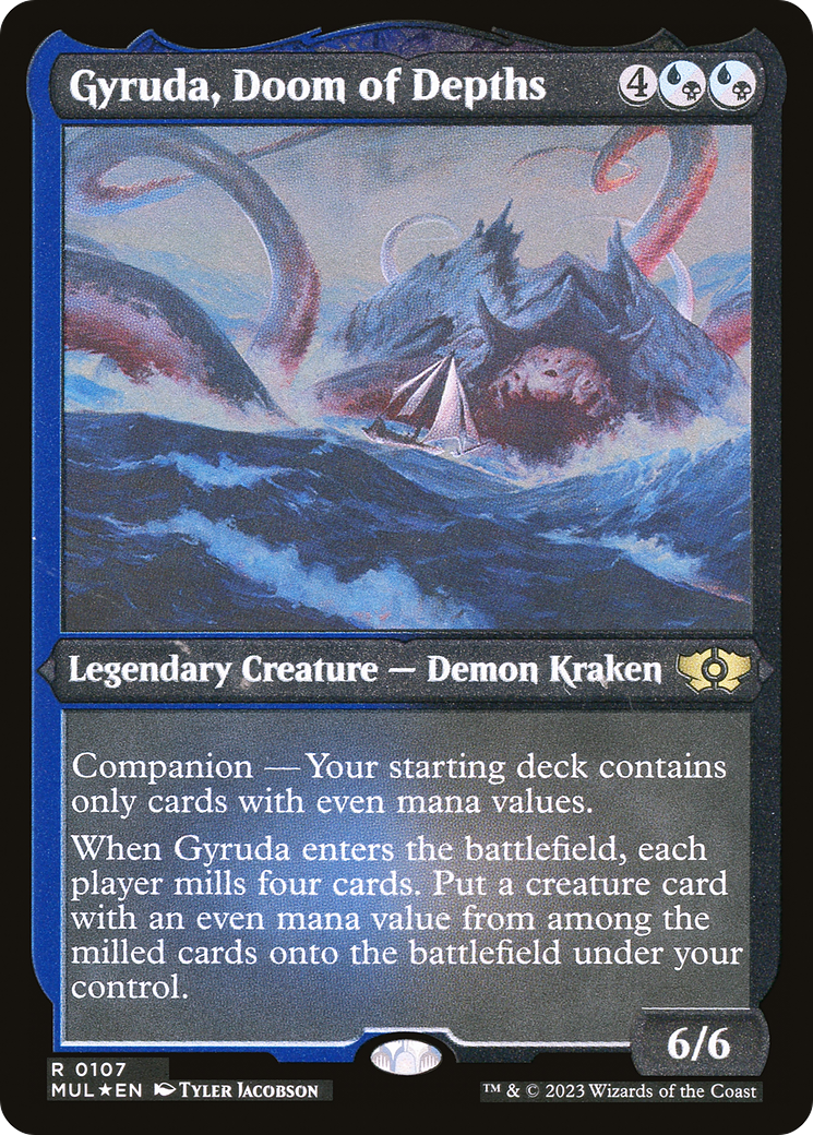 Gyruda, Doom of Depths (Foil Etched) [Multiverse Legends] | Good Games North