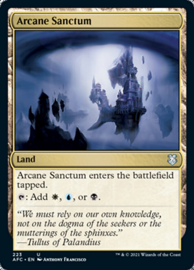 Arcane Sanctum [Dungeons & Dragons: Adventures in the Forgotten Realms Commander] | Good Games North