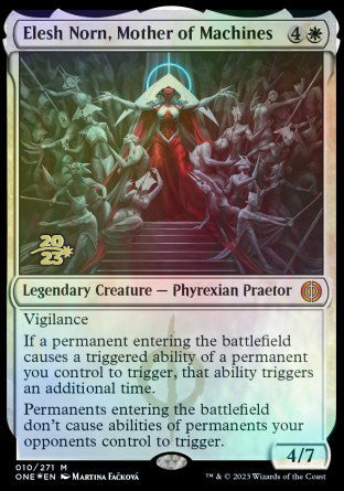 Elesh Norn, Mother of Machines [Phyrexia: All Will Be One Prerelease Promos] | Good Games North