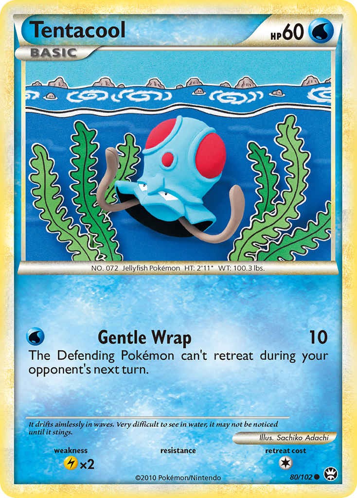 Tentacool (80/102) [HeartGold & SoulSilver: Triumphant] | Good Games North