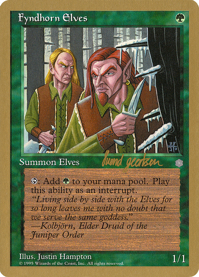 Fyndhorn Elves (Svend Geertsen) [World Championship Decks 1997] | Good Games North
