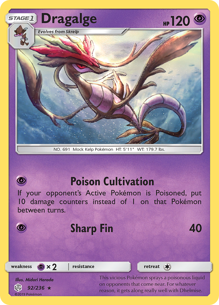 Dragalge (92/236) [Sun & Moon: Cosmic Eclipse] | Good Games North