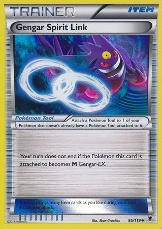 Gengar Spirit Link (95/119) (Alternate Holo Gamestop Exclusive) [XY: Phantom Forces] | Good Games North