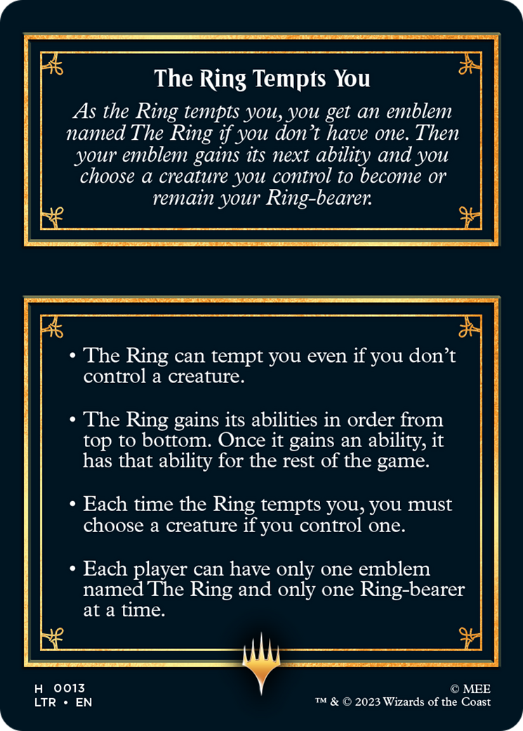 The Ring [The Lord of the Rings: Tales of Middle-Earth Tokens] | Good Games North