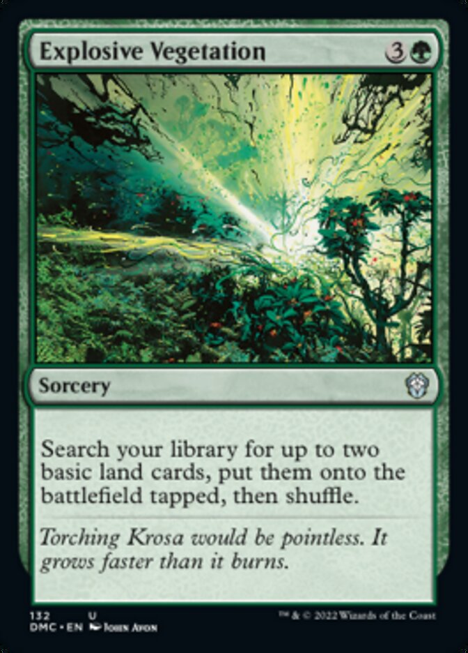 Explosive Vegetation [Dominaria United Commander] | Good Games North
