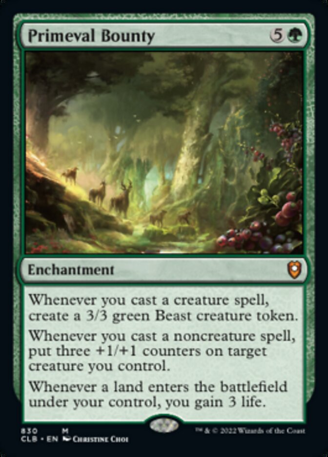 Primeval Bounty [Commander Legends: Battle for Baldur's Gate] | Good Games North