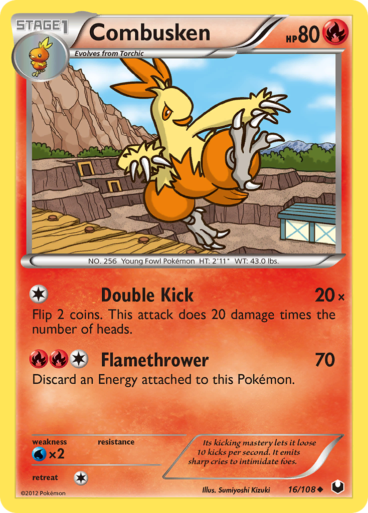 Combusken (16/108) [Black & White: Dark Explorers] | Good Games North