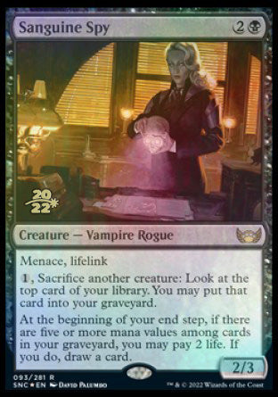 Sanguine Spy [Streets of New Capenna Prerelease Promos] | Good Games North