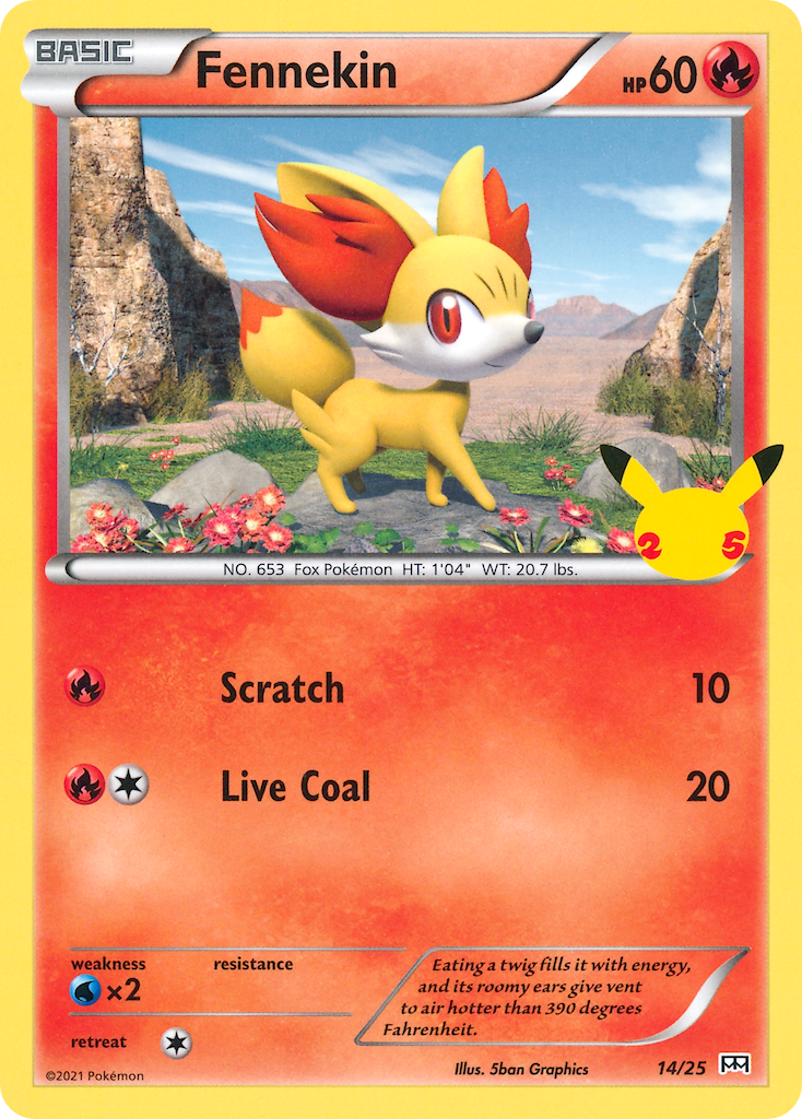 Fennekin (14/25) [McDonald's 25th Anniversary] | Good Games North