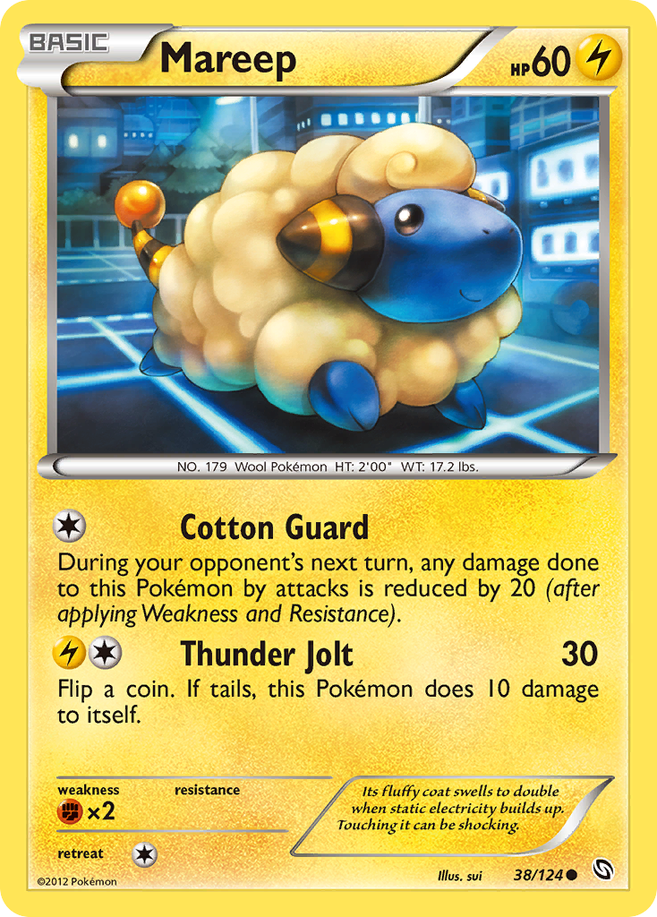 Mareep (38/124) [Black & White: Dragons Exalted] | Good Games North